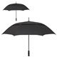 aerial view a black cheshire vented auto - open golf umbrella, image 1 of 2