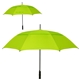 aerial view a lime green cheshire vented auto - open golf umbrella, image 1 of 2