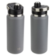 aerial view a graphite nayad(r) traveler 26 oz stainless double - wall bottle with twist - top spout, image 1 of 2