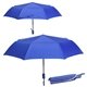 aerial view a royal blue horizon 44 arc auto open + close portable umbrella, image 1 of 2
