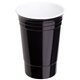 aerial view a black dual insulated fiesta 16 oz cup, image 1 of 2