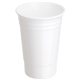 aerial view a white dual insulated fiesta 16 oz cup, image 1 of 2