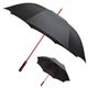 aerial view a red parkside auto - open umbrella with contrasting color frame, image 1 of 2