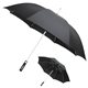 aerial view a white parkside auto - open umbrella with contrasting color frame, image 1 of 2