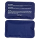 aerial view a navy rectangle nylon - covered hot / cold pack, image 1 of 2