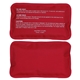 aerial view a red rectangle nylon - covered hot / cold pack, image 1 of 2