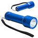 aerial view a blue reliant aluminum waterproof flashlight, image 1 of 2