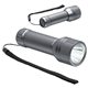 aerial view a gunmetal reliant aluminum waterproof flashlight, image 1 of 2