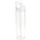 aerial view a clear arena 25 oz pet eco - polyclear(tm) infuser bottle with flip - up lid, image 1 of 2