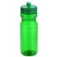 aerial view a green cycler 24 oz pet eco - polyclear(tm) bottle with push - pull lid, image 1 of 2