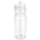 aerial view a clear cycler 24 oz pet eco - polyclear(tm) bottle with push - pull lid, image 1 of 2