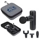 aerial view a black cadence deep tissue massage gun, image 1 of 5
