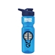a blue bottle & navy blue lid champion - 28 oz transparent bottle with drink thru lid