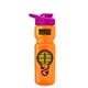 a orange bottle & pink lid champion - 28 oz transparent bottle with drink thru lid