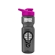 a smoke bottle & pink lid champion - 28 oz transparent bottle with drink thru lid
