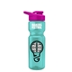 a teal bottle & pink lid champion - 28 oz transparent bottle with drink thru lid