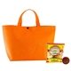 aerial view a orange chips salsa snap tote, image 1 of 2