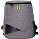 aerial view a green recycled backpack cooler, image 1 of 2