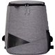 aerial view a grey recycled backpack cooler, image 1 of 2