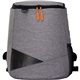 aerial view a orange recycled backpack cooler, image 1 of 2