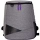 aerial view a purple recycled backpack cooler, image 1 of 2