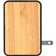 aerial view a bamboo ul 4 port bamboo usb folding wall charger, image 1 of 4