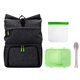 aerial view a green x line backpack cooler lunch to go combo set, image 1 of 2