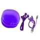 aerial view a purple carry all cable buds set, image 1 of 2