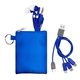 aerial view a blue 4- in -1 c to c stretchy kit, image 1 of 2