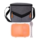 aerial view a orange to go victory lunch cooler set, image 1 of 2