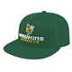 aerial view a dark green flexfit(r) wool blend performance cap, image 1 of 5