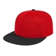 aerial view a red/black flexfit(r) wool blend performance cap, image 1 of 4