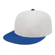aerial view a white/royal flexfit(r) wool blend performance cap, image 1 of 4