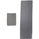 aerial view a grey/black krienes cooling sports towel, image 1 of 3