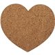 aerial view a cork cork coaster - heart, image 1 of 2