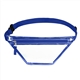 aerial view a blue clear pvc fanny pack, image 1 of 2