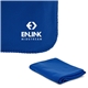 aerial view a blue 200g brushed fleece 100 polyester blanket 50 x 60, image 1 of 2