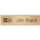 a group of 2- ply plastic desk wall plate engraved only 8 x 2