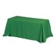 a kelly green full color 6 4- sided throw style table covers table throws