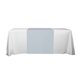 aerial view a gray elegant 60- inch table runner, image 1 of 2