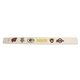 a white tyvek bracelet full color or reversal 1 wide