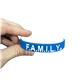 a exterior color royal blue 300/white interior color 1/2 rush laser debossed silicone wristbands 2 ply