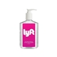 aerial view a clear/white lid 8 oz hand sanitizer, image 1 of 2
