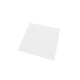 aerial view a white debossed 6 x 6 microfiber cloth, image 1 of 2