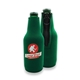 aerial view a custom full color bottle cooler with zipper, image 1 of 3