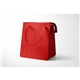 aerial view a red insulated tote bag, image 1 of 3