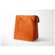 aerial view a orange insulated tote bag, image 1 of 2