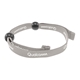 aerial view a light gray friendship bracelet, image 1 of 2