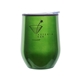 a green 10 oz insulated cup with lid