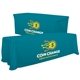 a aquamarine-pms 2231 serged convertible table throw - 6 to 8 - full color